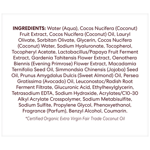 Coconut Hydrate Facial Moisturizer