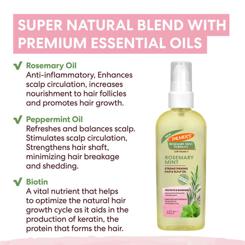 Rosemary Mint Strengthening Hair & Scalp Oil